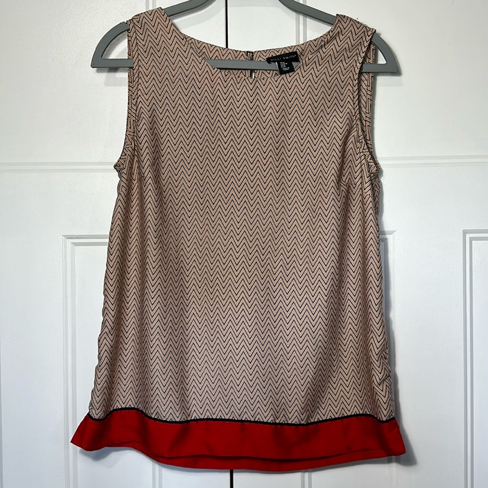 Silky, geometric tank top - for work or the weekend!
